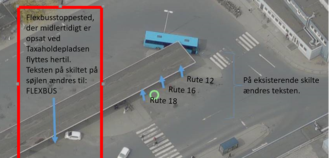 Oversigt over afhentning ved Randers Busterminal